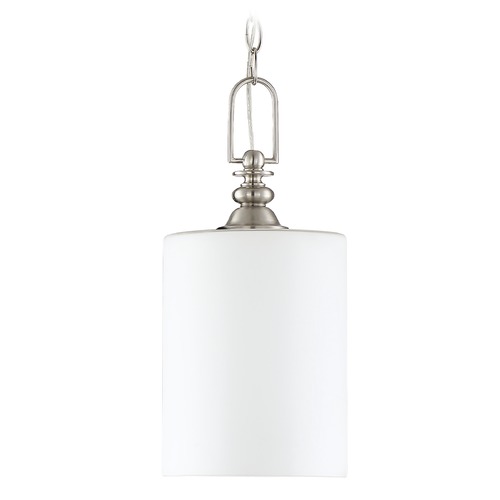 Dardyn 7.50-Inch Brushed Polished Nickel Pendant by Craftmade Lighting