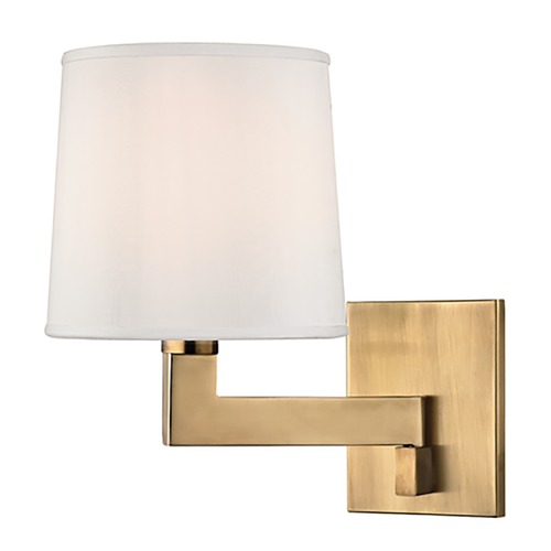 Hudson Valley Lighting Fairport Aged Brass Sconce by Hudson Valley Lighting 5931-AGB