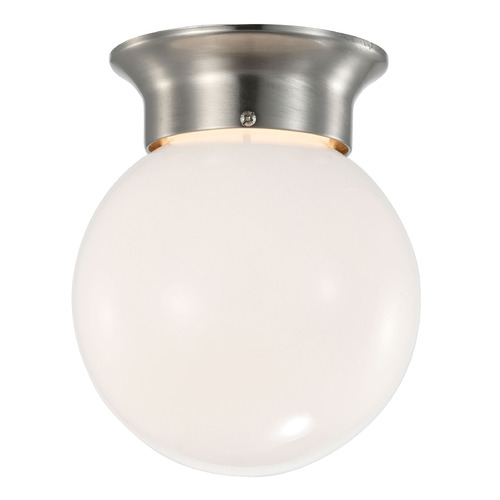 Brushed Nickel LED Flush Mount by Nuvo Lighting