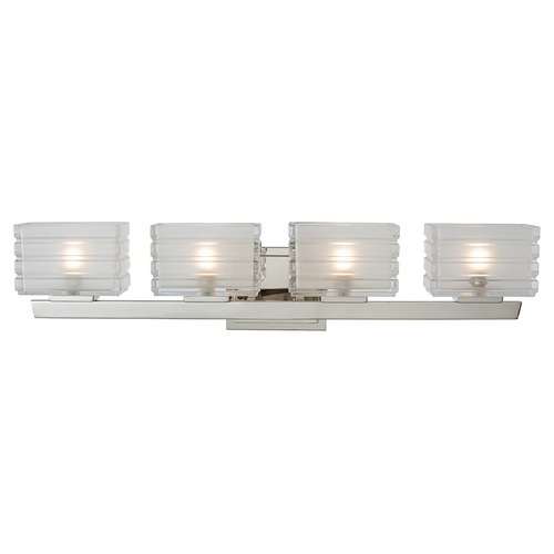 Kalco Lighting Victoria LED 4-Light Vanity Light in Polished Nickel by Kalco Lighting 316734PN