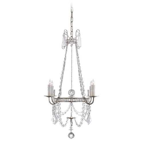 J. Randall Powers Sharon Chandelier in Silver Leaf by Visual Comfort Signature