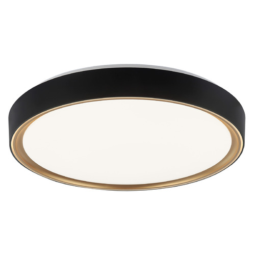 Matteo Lighting Alamus Black & Gold LED Flushmount Light