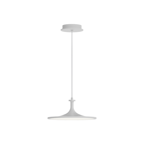 Alora Lighting Alora Lighting Issa Matte White LED Pendant Light with Coolie Shade PD418012WH