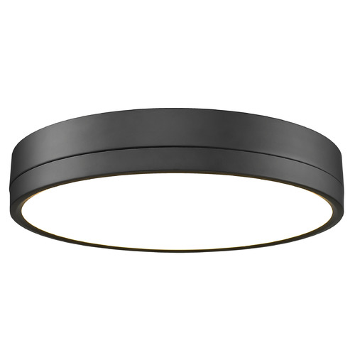 Z-Lite Algar Matte Black LED Flushmount Light