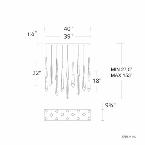 Schonbek Beyond Solitude Aged Brass LED Multi-Light Pendant