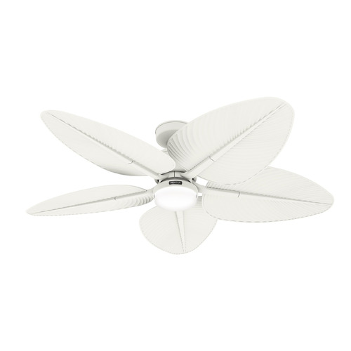 Casablanca Fan Co Casablanca Fan Co Tropic View Matte White LED Ceiling Fan with Light 52999