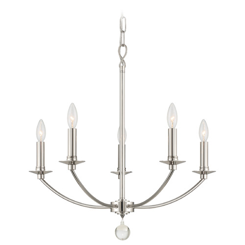Crystorama Lighting Crystorama Lighting Mila Polished Nickel Chandelier MIL-8005-PN