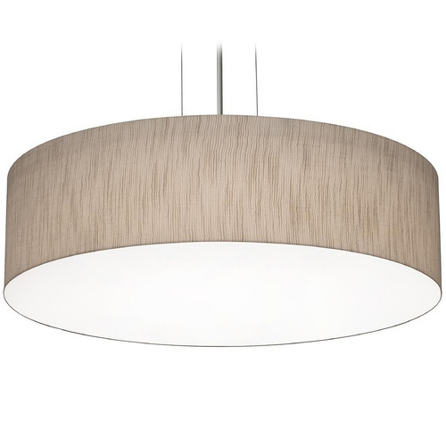 Afx Lighting Anton Black LED Pendant Light with Drum Shade
