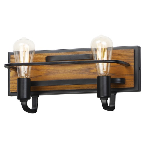 Maxim Lighting Black Forest Black & Ashbury Bathroom Light by Maxim Lighting 10302BKASB