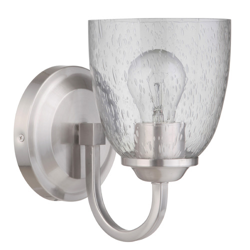 Craftmade Lighting Serene Brushed Polished Nickel Sconce by Craftmade Lighting 49901-BNK