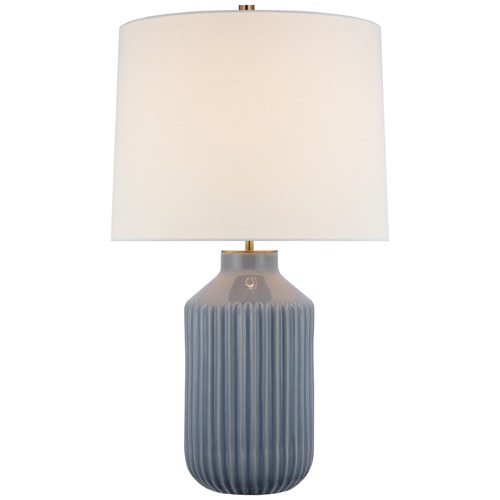 Visual Comfort Signature Collection Kate Spade New York Braylen Table Lamp in Polar Blue by Visual Comfort Signature KS3636PBCL