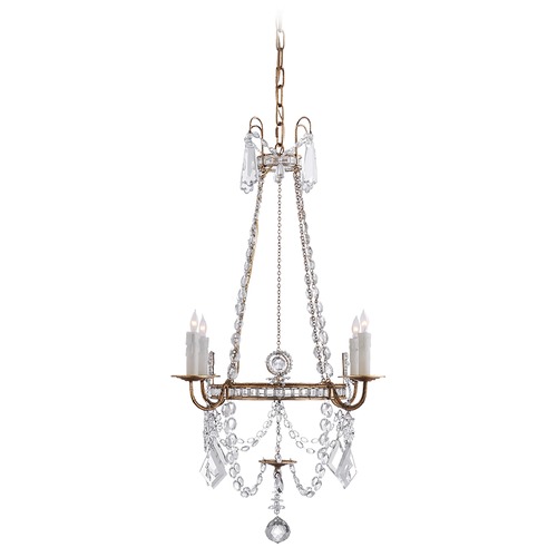 Visual Comfort Signature Collection J. Randall Powers Sharon Chandelier in Gilded Iron by Visual Comfort Signature SP5030GICG