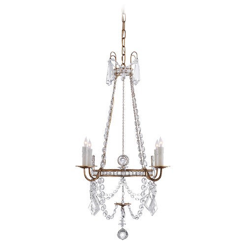 J. Randall Powers Sharon Chandelier in Gilded Iron by Visual Comfort Signature
