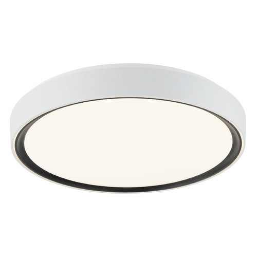 Matteo Lighting Alamus White & Black LED Flushmount Light