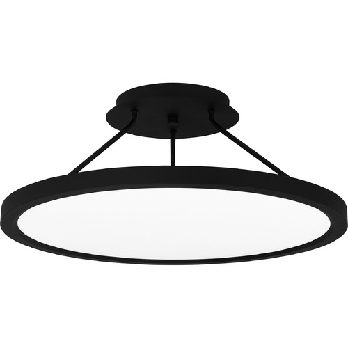 Quoizel Lighting Outskirts 20-Inch LED Semi-Flush in Earth Black by Quoizel Lighting OST1820EK