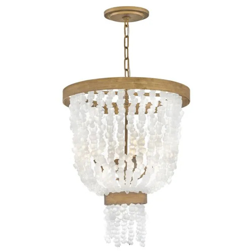 Dune 18-Inch Chandelier in Burnished Gold by Fredrick Ramond