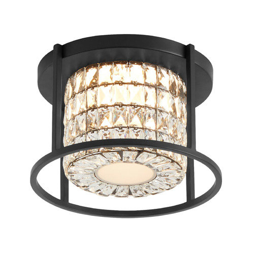 Oxygen Elan Black LED Flushmount Light