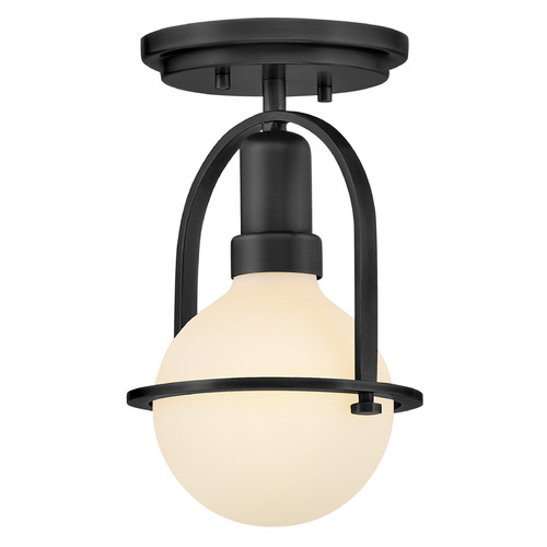 Hinkley Somerset Black LED Semi-Flushmount Light