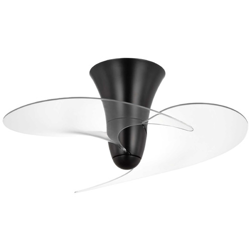 Progress Lighting Beal Matte Black Ceiling Fan Without Light