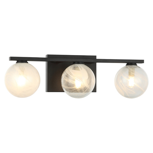 Matteo Lighting Matteo Lighting Nimbus Matte Black LED Bathroom Light W30703MB