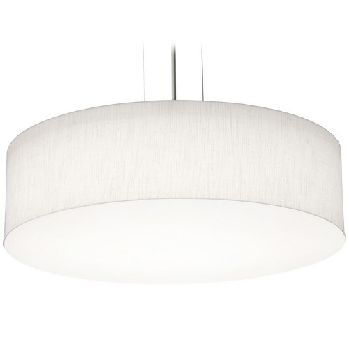 Afx Lighting Anton Black LED Pendant Light with Drum Shade