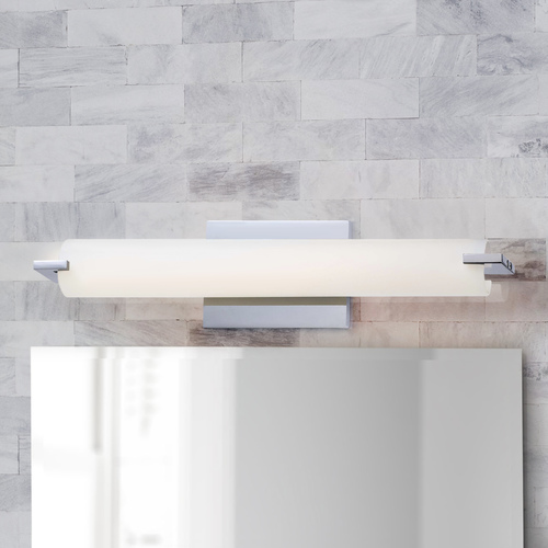 Tube 20.50-Inch LED Vanity Light in Chrome by George Kovacs