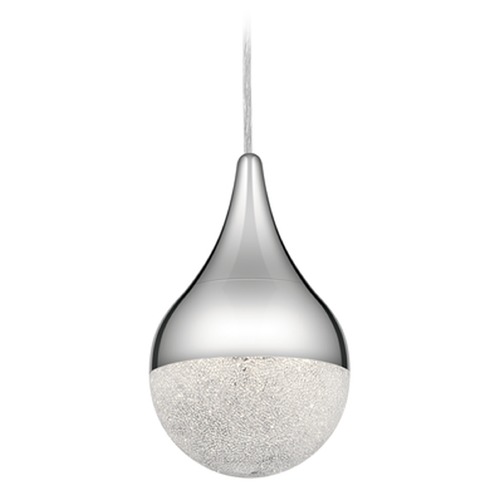 Elan Lighting Kiss 4.75-Inch Chrome LED Mini Pendant by Elan Lighting 83946