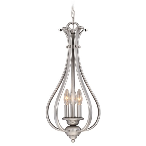 Monrovia Brushed Nickel Pendant by Vaxcel Lighting