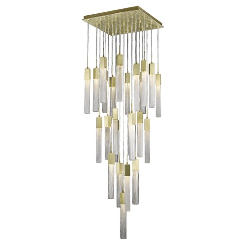 Boa 25-Light Brushed Brass LED Multi-Light Pendant by Avenue Lighting