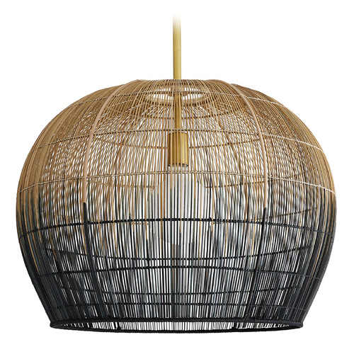 Swami 22-Inch Small Pendant in Natural & Black Ombre by Arteriors Home