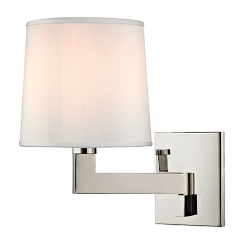 Fairport Polished Nickel Sconce by Hudson Valley Lighting