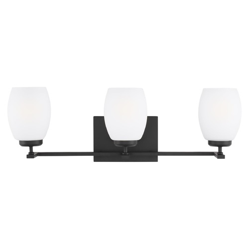 Generation Lighting Catlin Midnight Black Bathroom Light by Generation Lighting 4418503-112