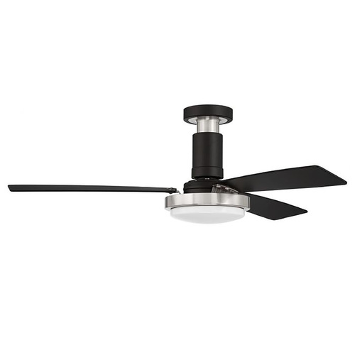 Manning 52-Inch WiFi LED Fan in Black & Nickel by Craftmade Lighting