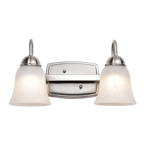 Brushed Nickel LED Bathroom Light by Nuvo Lighting