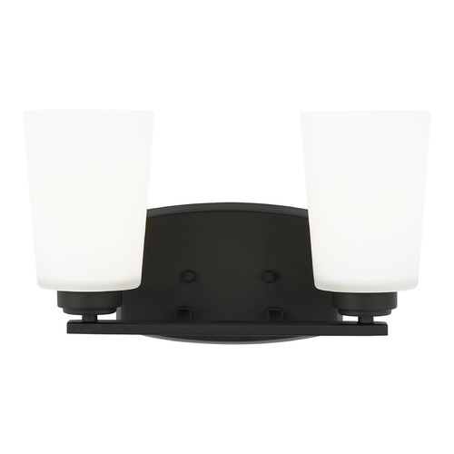 Generation Lighting Franport 13.25-Inch Midnight Black Bathroom Light by Generation Lighting 4428902-112