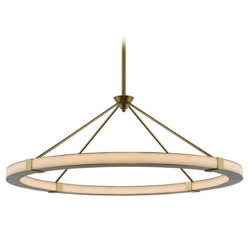 Kalco Lighting Lavo 39-Inch Round LED Pendant in Winter Brass by Kalco Lighting 509952WB