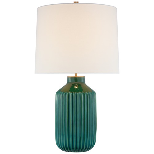 Visual Comfort Signature Collection Kate Spade New York Braylen Lamp in Emerald Green by Visual Comfort Signature KS3636EGCL