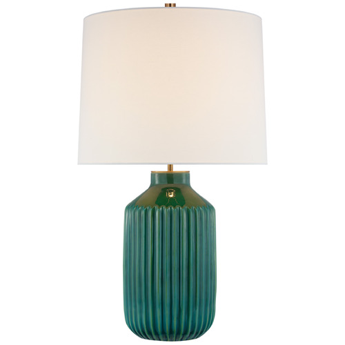 Visual Comfort Signature Collection Kate Spade New York Braylen Lamp in Emerald Green by Visual Comfort Signature KS3636EGCL