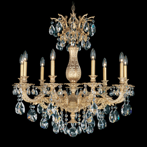 Milano Parchment Gold Crystal Chandelier by Schonbek Lighting