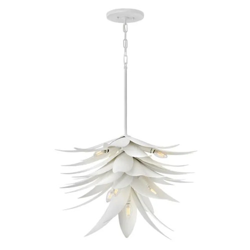 Agave Medium Chandelier in Textured Plaster by Fredrick Ramond