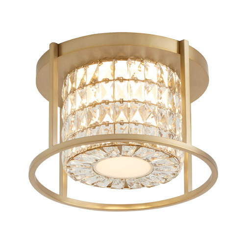 Oxygen Elan Aged Brass LED Flushmount Light