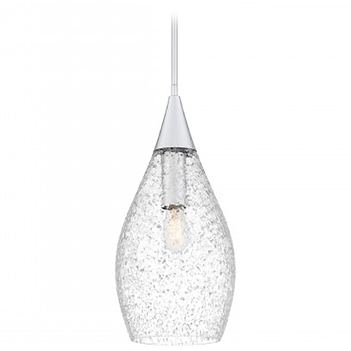 Quoizel Lighting Spruce Polished Chrome Pendant Light with Oblong Shade