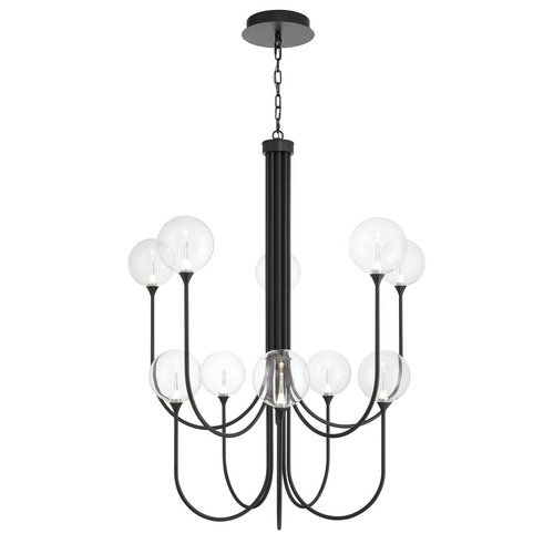 Lissa 10-Light LED Grand Chandelier in Black by Eurofase Lighting