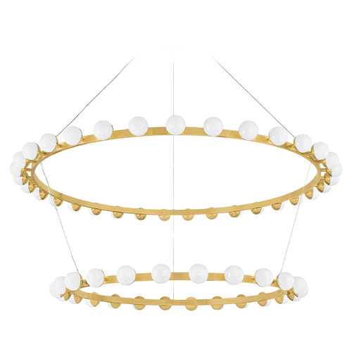 Corbett Lighting Linus Vintage Brass LED Chandelier