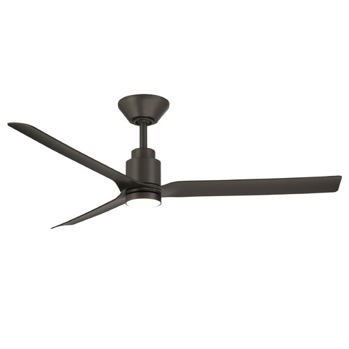 Modern Forms Smooth Bronze LED Ceiling Fan with Light
