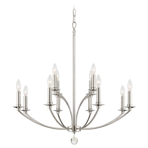 Crystorama Lighting Mila Polished Nickel Chandelier