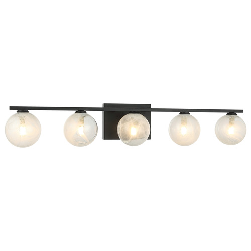 Matteo Lighting Matteo Lighting Nimbus Matte Black LED Bathroom Light W30705MB