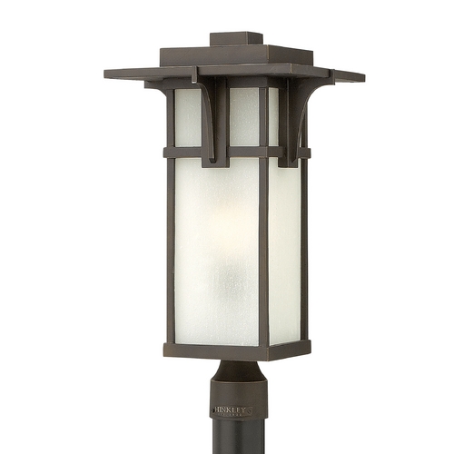 Manhattan 21.50-Inch Post Light in Oil Rubbed Bronze by Hinkley Lighting