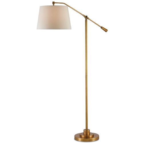 Maxstoke Floor Lamp in Antique Brass by Currey & Company