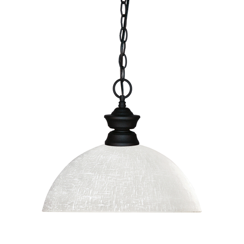 Shark Matte Black Pendant by Z-Lite